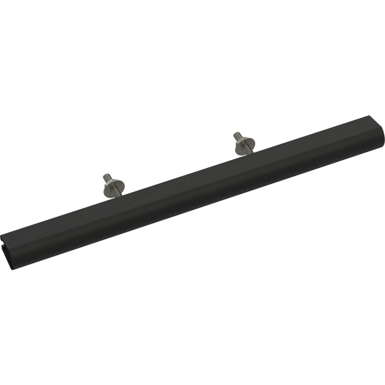 Matte Black Adjustable Modern Brass Bar Pulls with Mounting Hardware