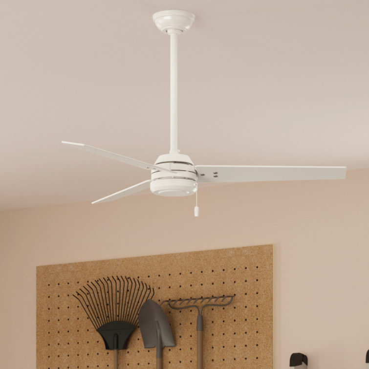 52'' Fresh White Reversible Blade Outdoor Ceiling Fan