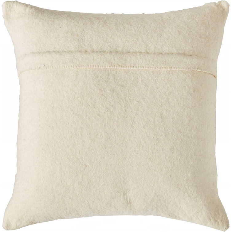 Hand Felted Wool Bear Silhouette Throw Pillow