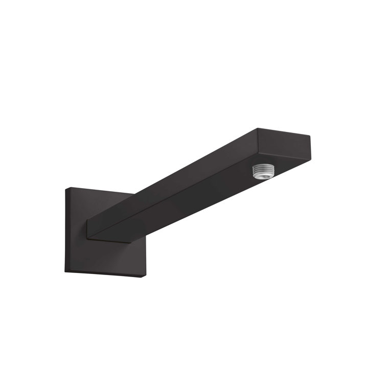 Matte Black Brass Wall Mount Shower Arm