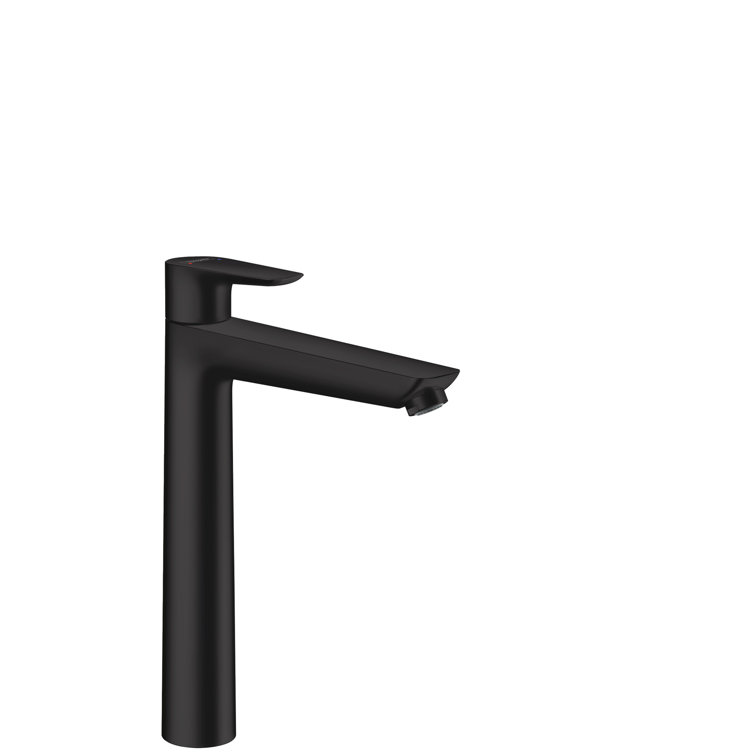 Matte Black Single-Hole Brass Vessel Faucet