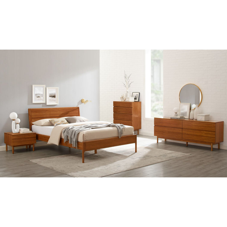 Amber Bamboo Double Dresser with Soft Close Drawers