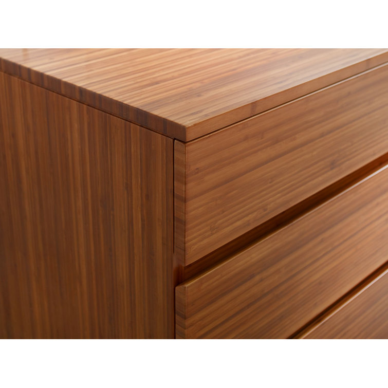 Amber Bamboo Double Dresser with Soft Close Drawers