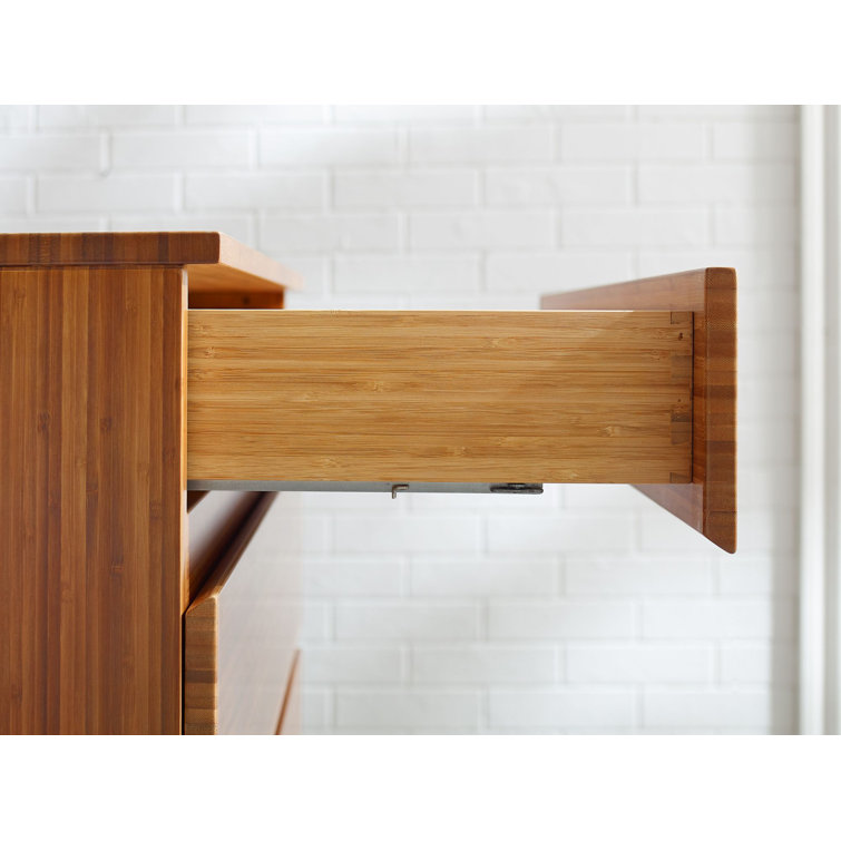 Amber Bamboo Double Dresser with Soft Close Drawers
