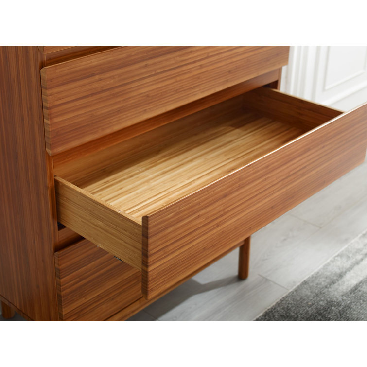 Amber Bamboo Double Dresser with Soft Close Drawers