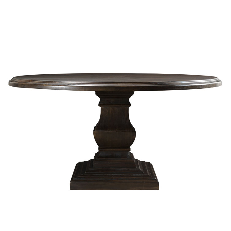 Vintage Brown Mango Wood Round Dining Table
