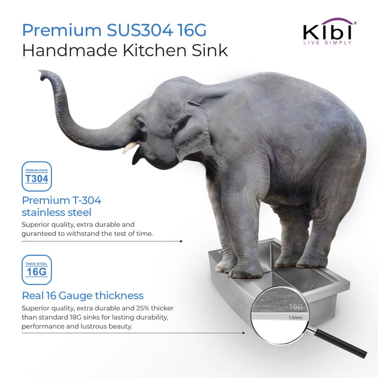 36'' Stainless Steel Farmhouse Double Bowl Kitchen Sink