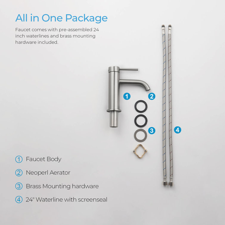 ErgoFlow Brushed Nickel Single-Handle Bathroom Faucet