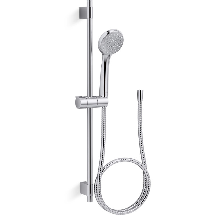 Polished Chrome Adjustable Handheld Rain Shower Kit