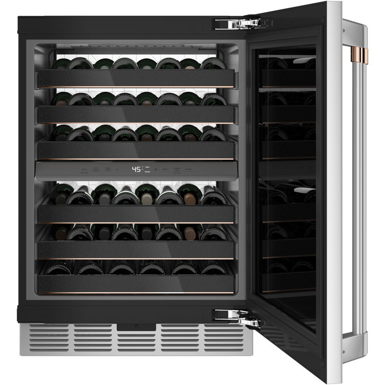 Elegant 46-Bottle Dual Zone Wine & Beverage Cooler with LED Lighting
