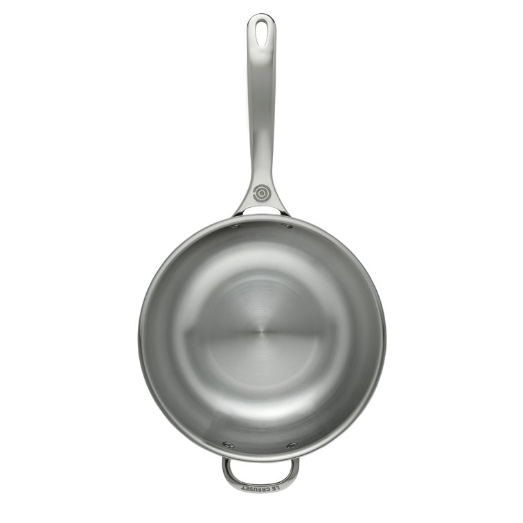 3.5 Quart Stainless Steel Saucier Pan with Lid