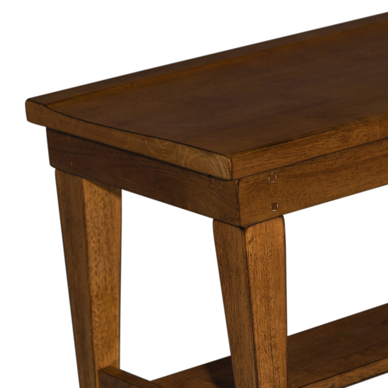 Rustic Oak 52-Inch Traditional Dining Bench