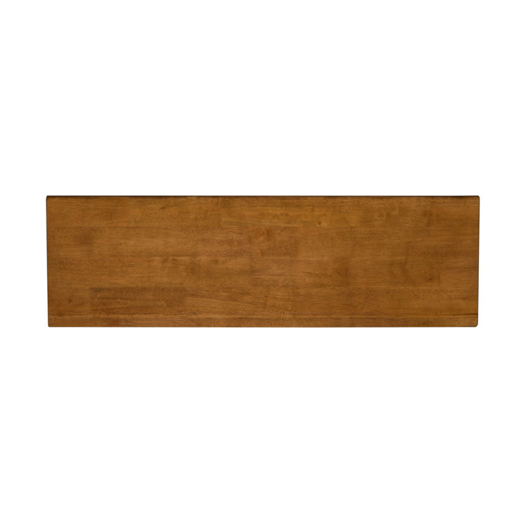 Rustic Oak 52-Inch Traditional Dining Bench
