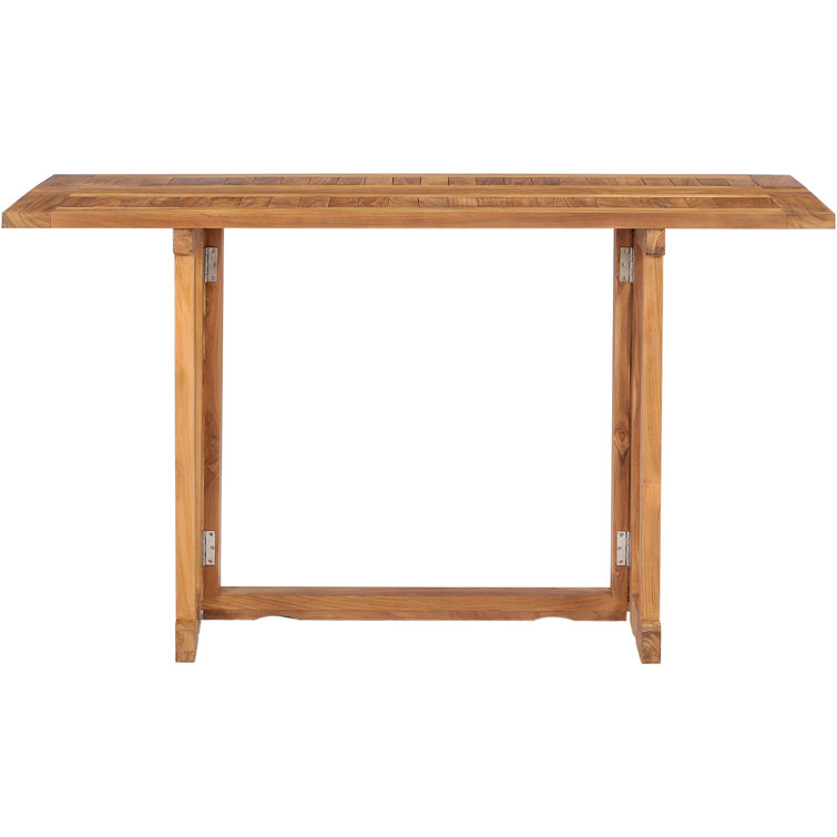 Warren Extendable Rectangular Teak Outdoor Folding Dining Table