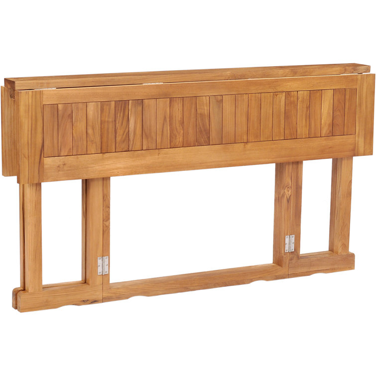 Warren Extendable Rectangular Teak Outdoor Folding Dining Table