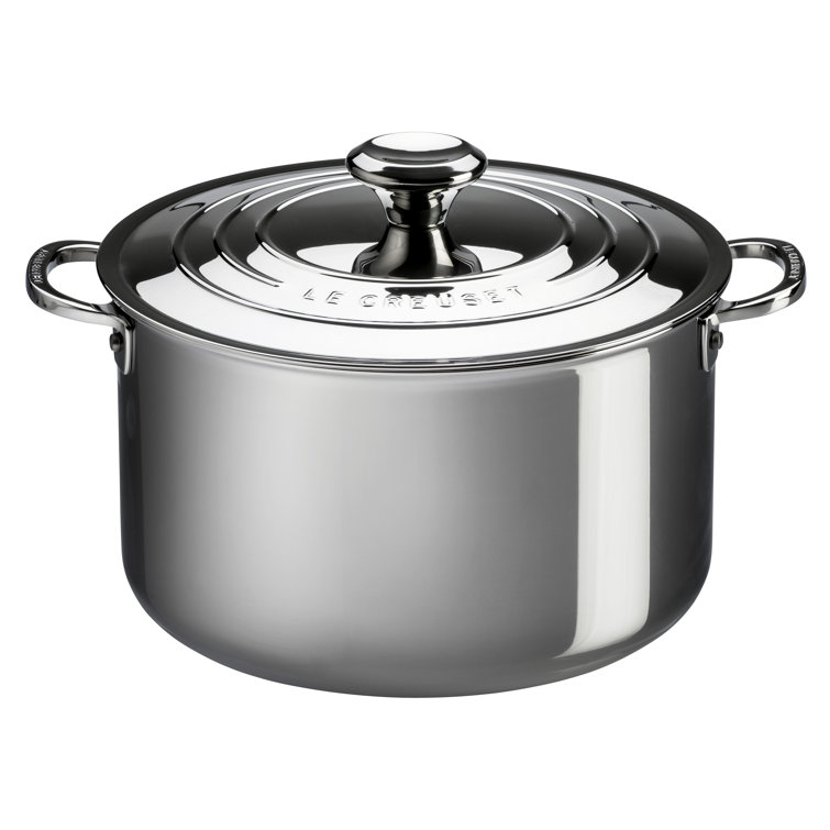 Le Creuset 7 Quart Stainless Steel Stockpot with Lid