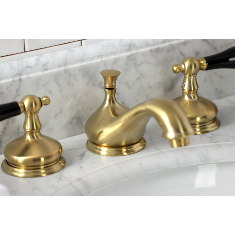 Duchess Traditional Brushed Brass Widespread Bathroom Faucet