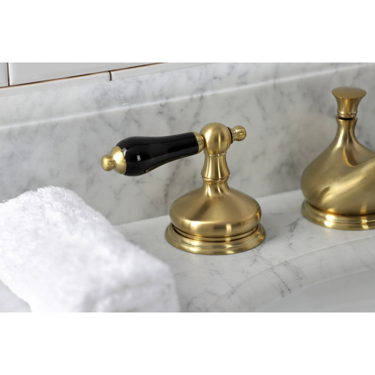 Duchess Traditional Brushed Brass Widespread Bathroom Faucet