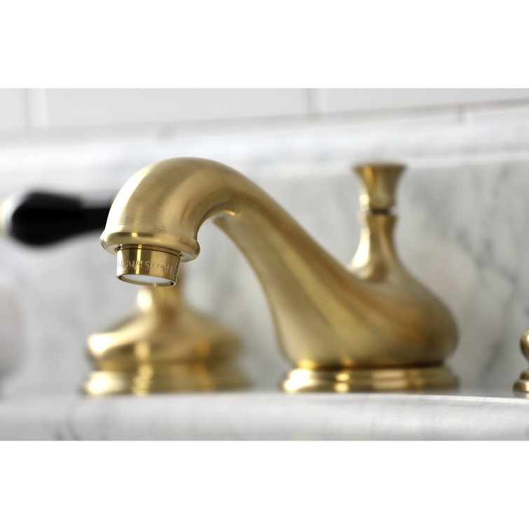 Duchess Traditional Brushed Brass Widespread Bathroom Faucet