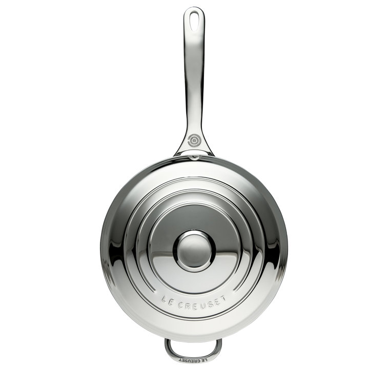 3.5 Quart Stainless Steel Saucier Pan with Lid