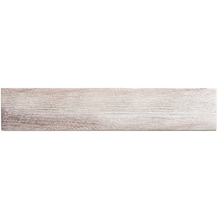 Kendel 3'' x 14'' Beige Glass Wood Look Subway Tile