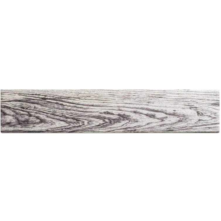 Kendel 3'' x 14'' Black and White Glass Subway Tile