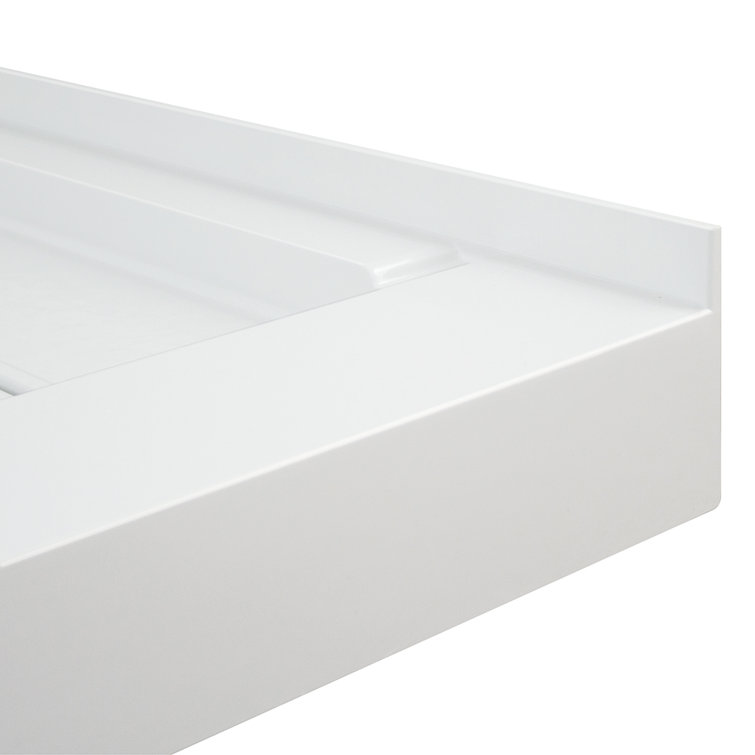 White 60'' x 30'' Rectangular Shower Base with Right Drain
