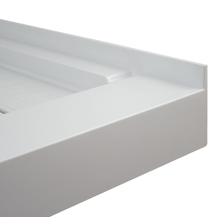 Gray 60'' x 30'' Rectangular Shower Base with Left Drain