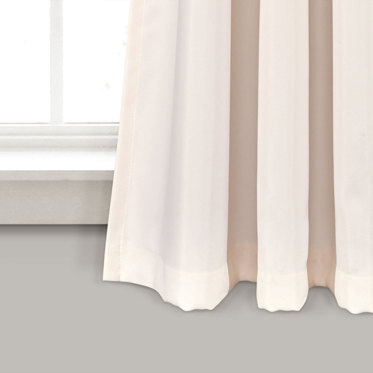 Turquoise Tangerine Floral Room Darkening Curtain Pair