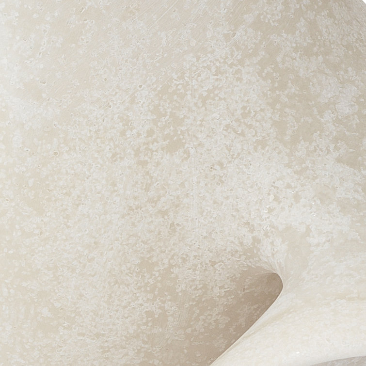Small Off-White Resin Amorphous Winter Sculpture