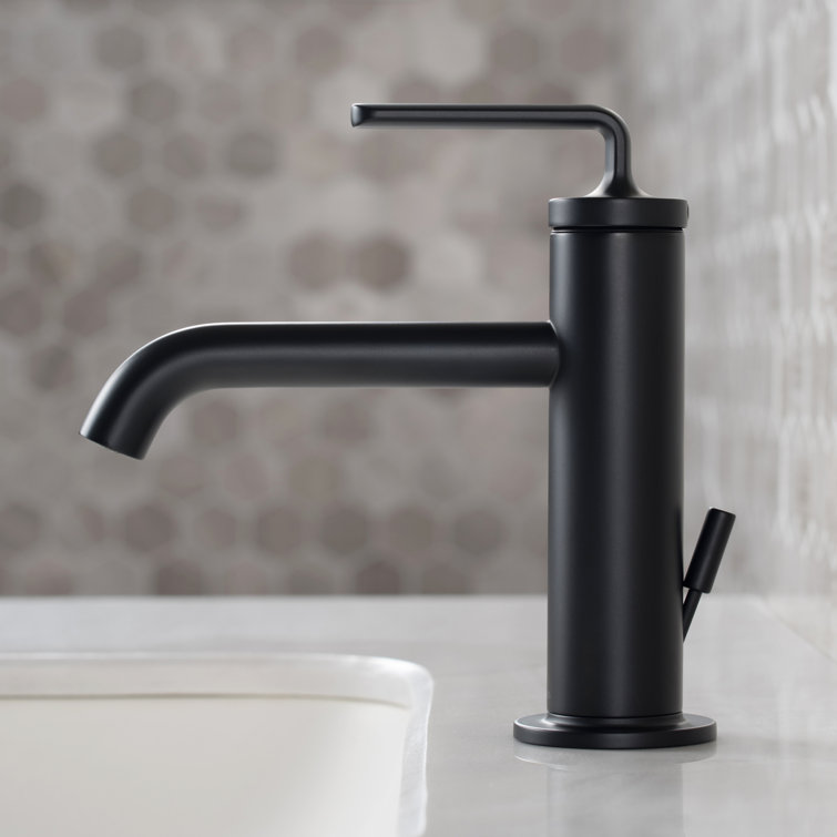 Ramus 7'' Matte Black Stainless Steel Bathroom Sink Faucet