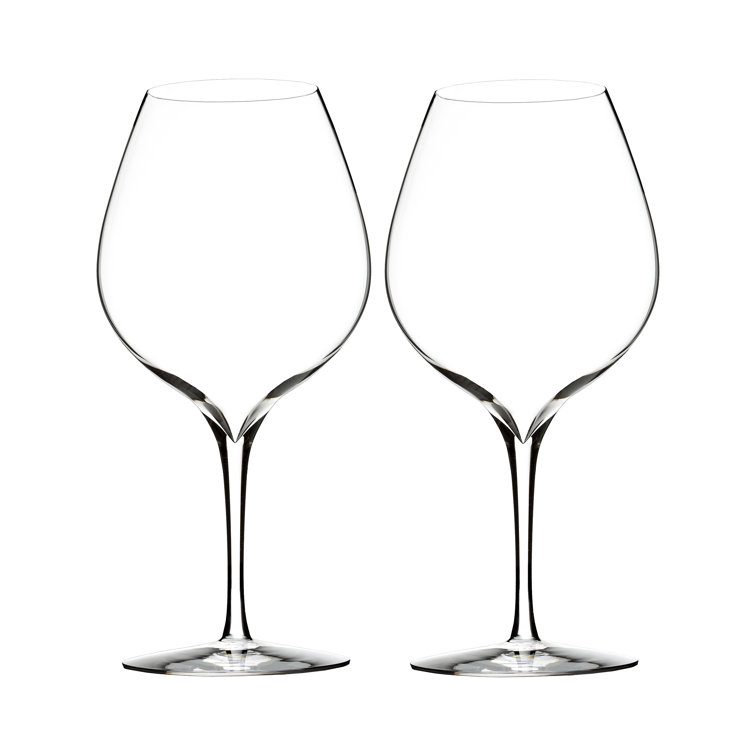 Elegance Clear Crystal Merlot Wine Glass Set