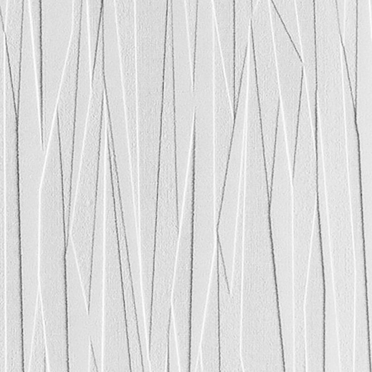 Folded Paper Textured White Paintable Wallpaper Roll