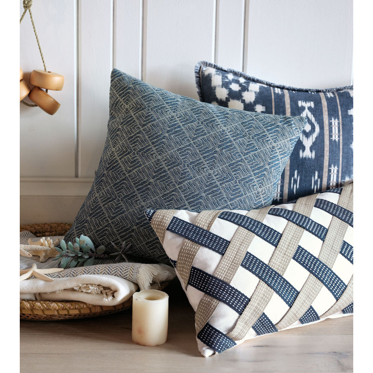 Saya Woven Square Throw Pillow with Polypropylene Cover