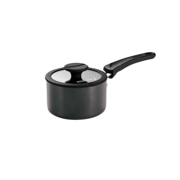 Gray Aluminum Nonstick 6-Piece Nesting Sauce Pan Set