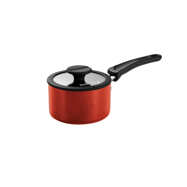 Tramontina Red Aluminum Non-Stick 6-Piece Nesting Cookware Set