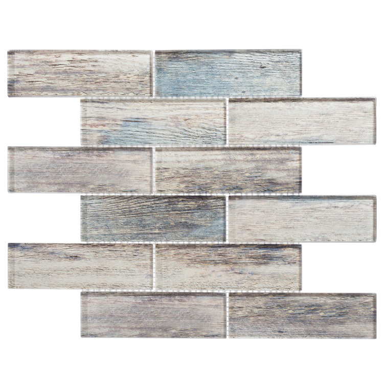 Reinbue 2'' x 6'' Glass Brick Joint Mosaic Tile
