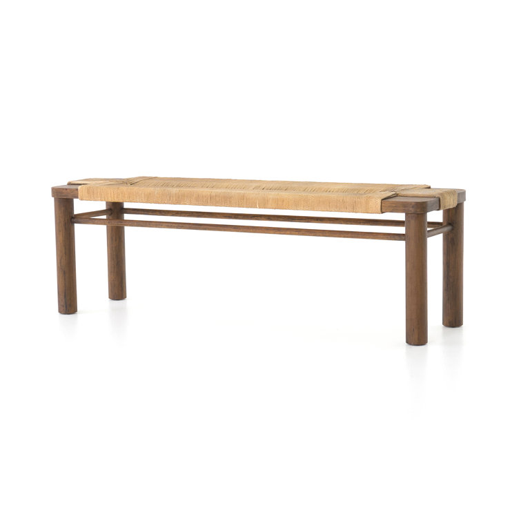 Russet Mahogany 60' Vintage Cotton Rope Low-Profile Bench