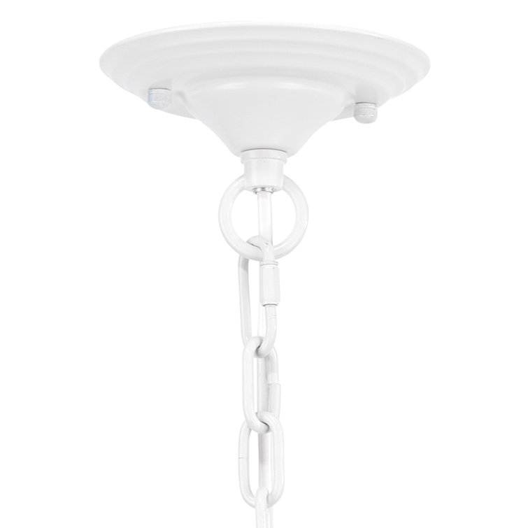 Coastal Charm Textured Matte White Ceramic Pendant Light