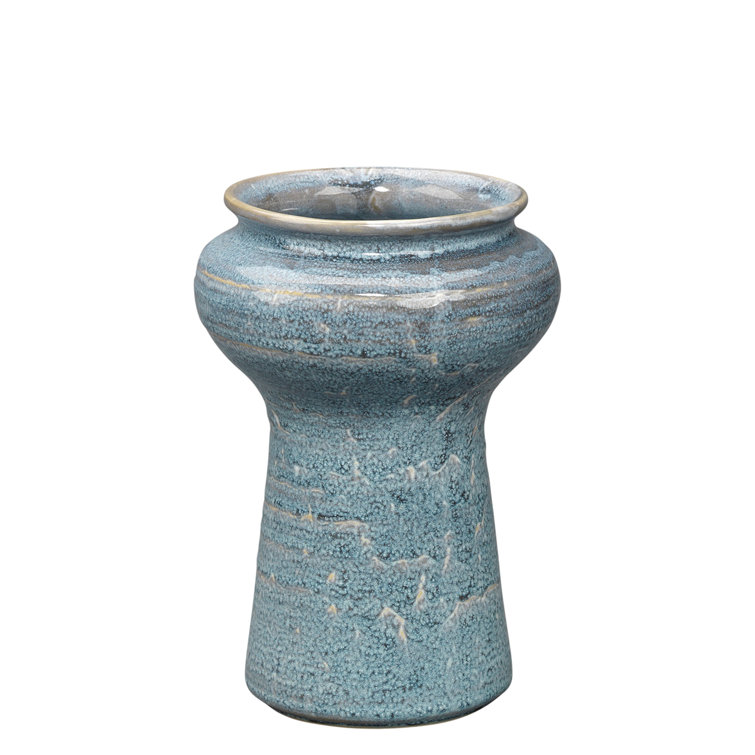 Oceanic Blue Ceramic Table Vase Set