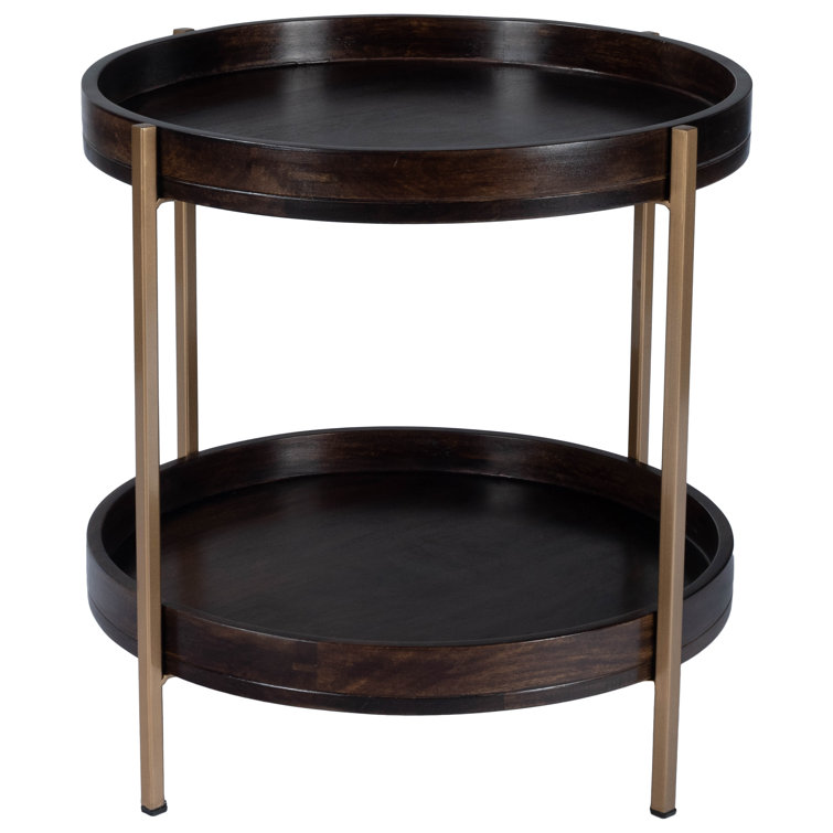 Damirra Round Wood & Metal 94" Side Table