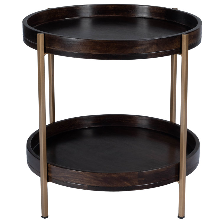 Damirra Round Wood & Metal 94" Side Table