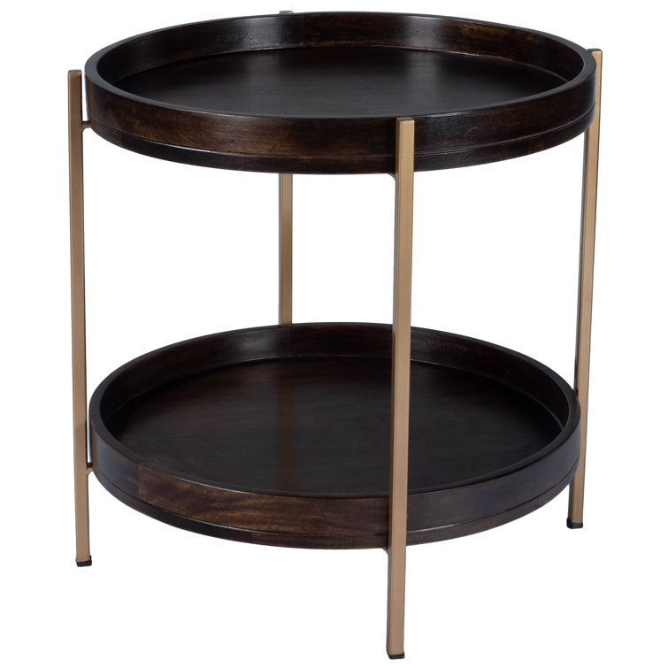 Damirra Round Wood & Metal 94" Side Table