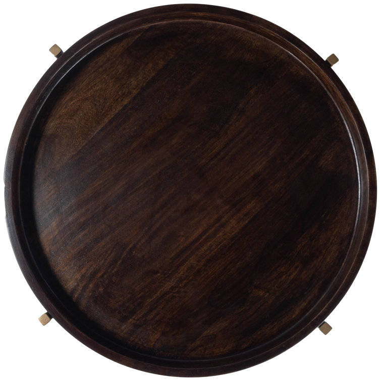Damirra Round Wood & Metal 94" Side Table