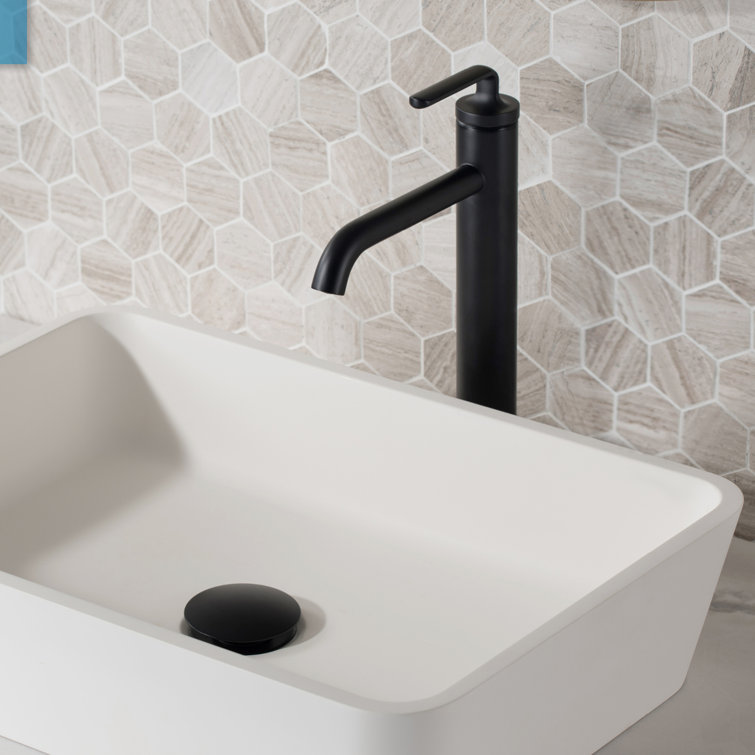 Ramus Modern Chrome Single Handle Vessel Sink Faucet with Pop-Up Drain