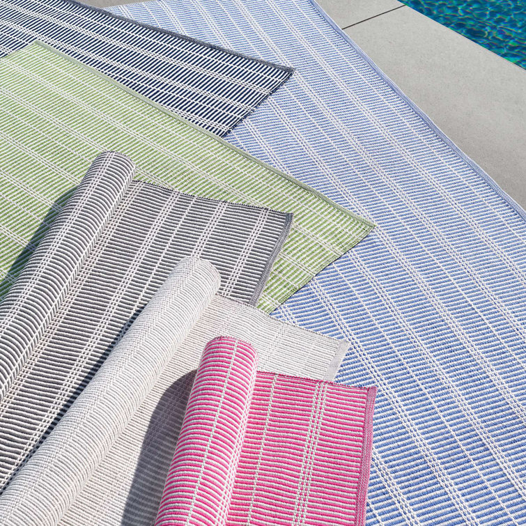 Shale Stripe Handwoven Indoor/Outdoor Rug, 2' x 3'