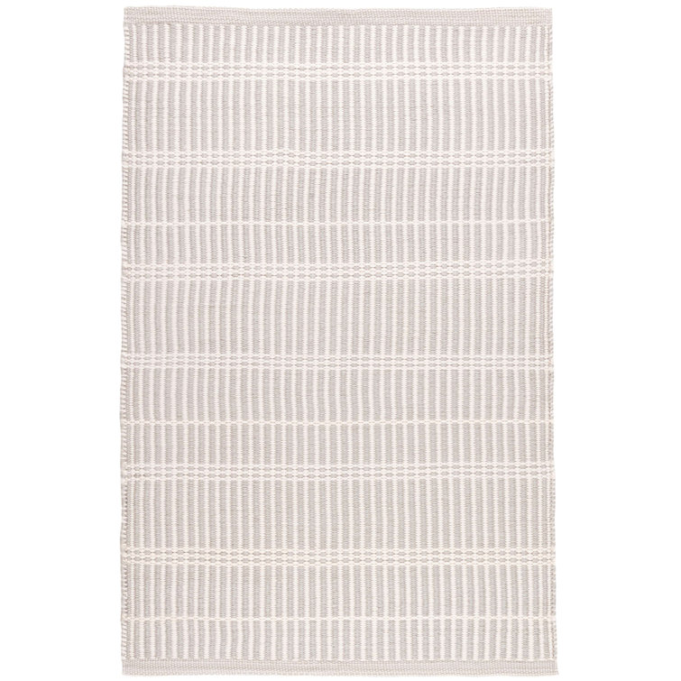 Platinum Stripe Handwoven Indoor/Outdoor Rug 2' x 3'