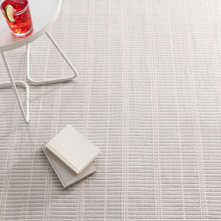 Platinum Stripe Handwoven Indoor/Outdoor Rug 2' x 3'