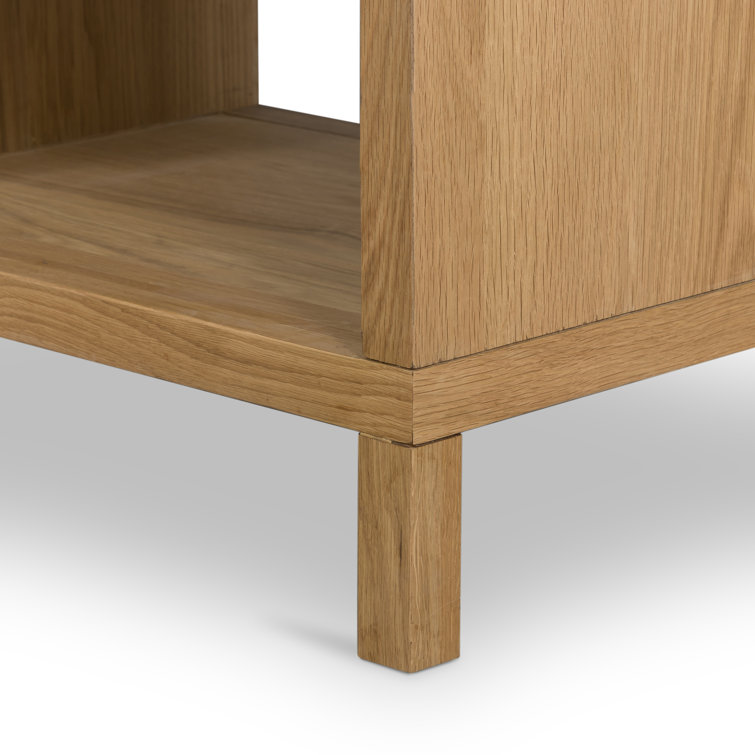 Allegra Honey Oak & Cream Cane Single Drawer Nightstand