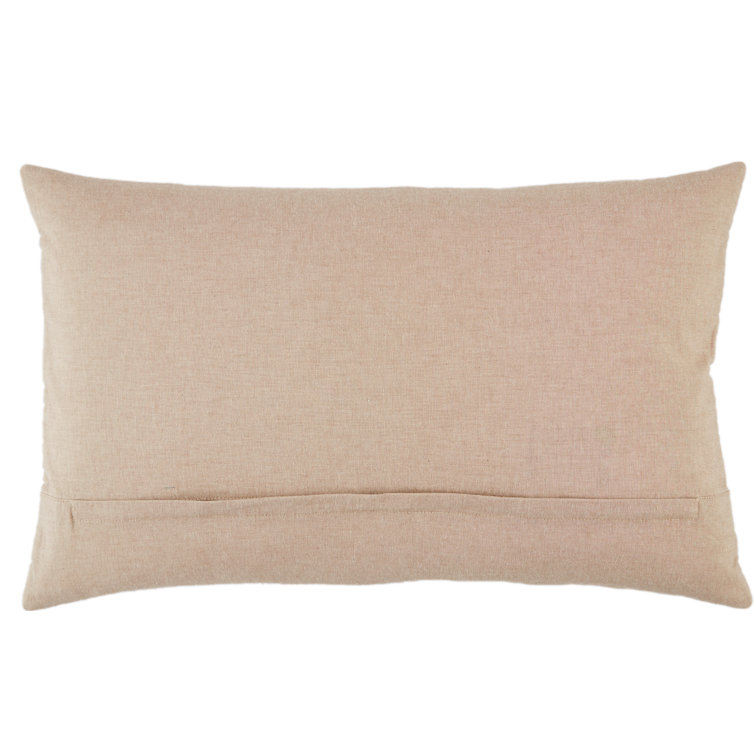 Floretta Embroidered Cotton Lumbar Throw Pillow